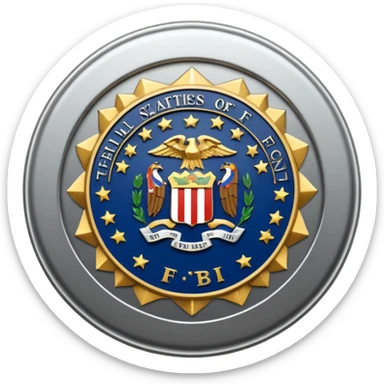 The FBI badge sticker