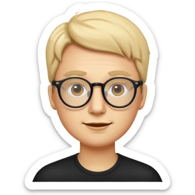 um emoji com a minha cara de oculos  sticker