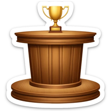 winner's podium sticker