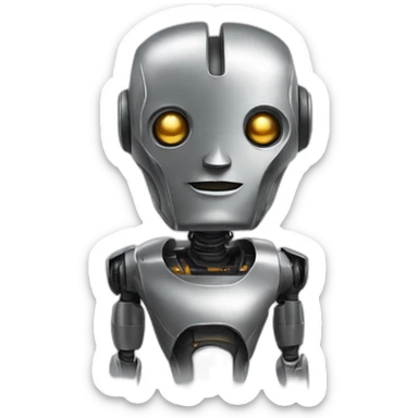 robot from metropolis sticker