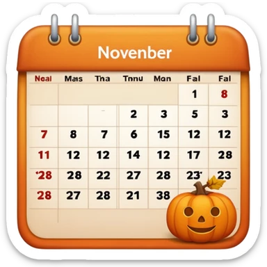 emoji del mese di novembre sticker