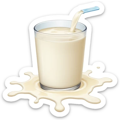 Splash milk floor sticker