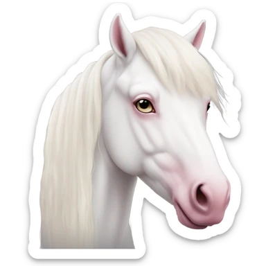 Albino Horse ￼ sticker
