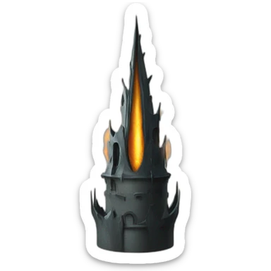 Sauron tower with a eye on it sticker