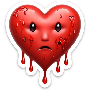 vampire-themed heart sticker