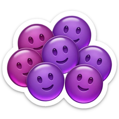 gummy purple but not a bear sticker