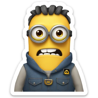 Despicable 4 character mega minion sticker