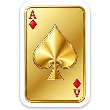 golden ace card sticker