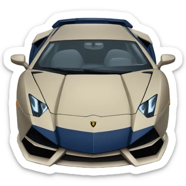 Navy Lamborghini  sticker