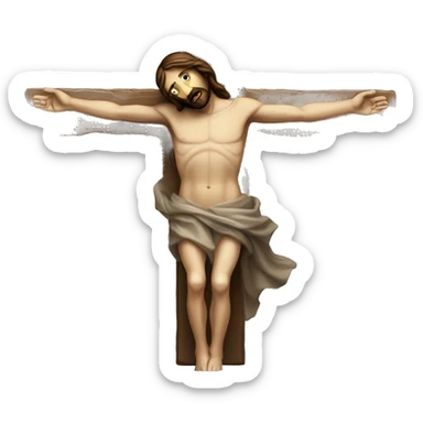 Jesus on the cross sticker