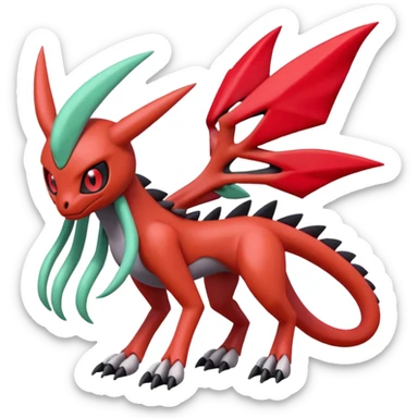 Meloetta-Guilmon-Scizor-Darkrai-Pokémon-Fakémon-creature sticker