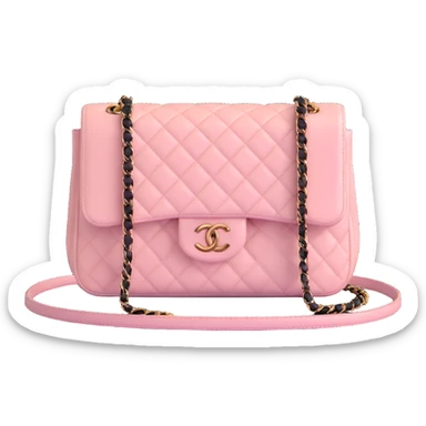 Light pink Chanel bag sticker