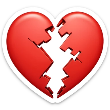 The heart is shot sticker