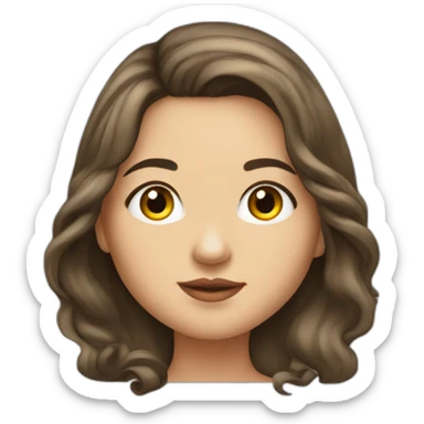 Brunette-girl-long-hair-chubby-cheeks-old-money-fashion-style-red sticker