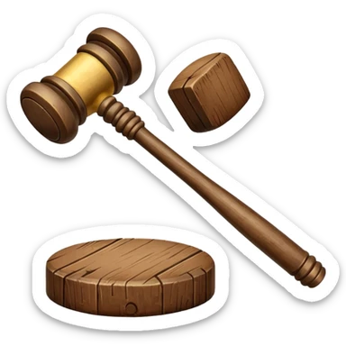 court hammer sticker