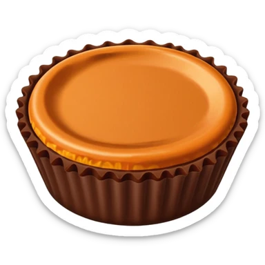 reeses peanut butter cup exact replica sticker