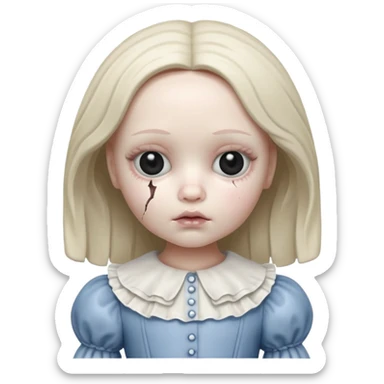 create an ugly and creepy one sticker