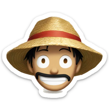 Luffy straw hat sticker