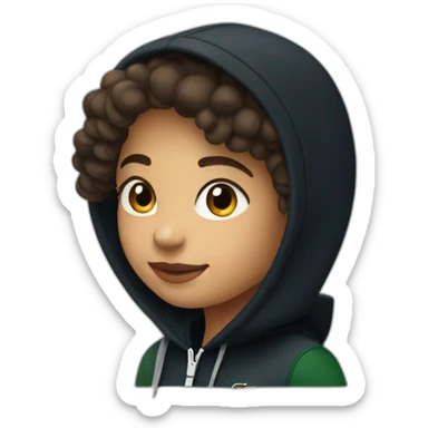 Lacoste bag latina girl with black lacoste hoodie sticker