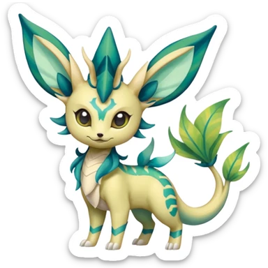 Colorful Exotic Meloetta-Vaporeon-Leafeon-Amaura-Venom-Stitch-Fakémon-creature-hybrid sticker