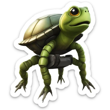 google turtle emoji + tripod from war of the worlds movie sticker
