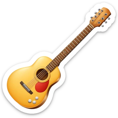 Egg with a guitar sticker