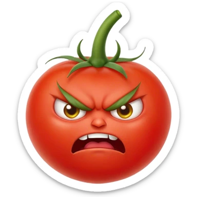 Злой Егор-помидор покраснел от злости sticker