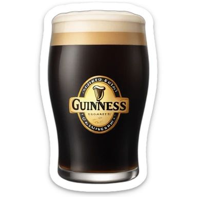 Guinness beer sticker