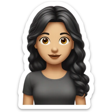 Süsse mädchen schwarze haare 5 jahre sticker