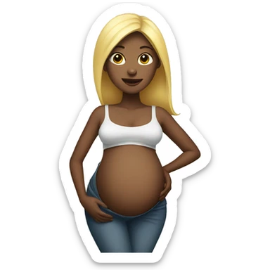 Pregnant sticker