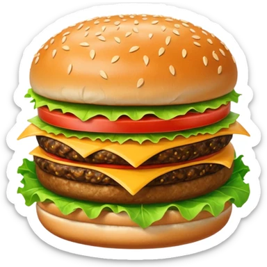 hamburger sticker