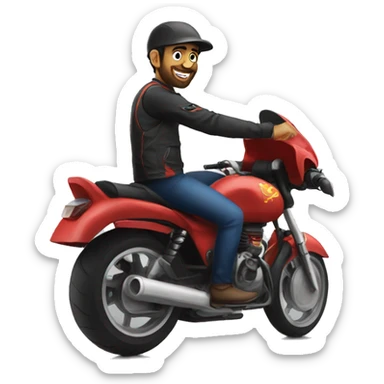 virat as a rider sticker