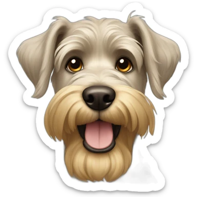 Golden schnauzer sticker