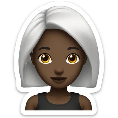 black block girl sticker