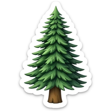 spruce tree sticker