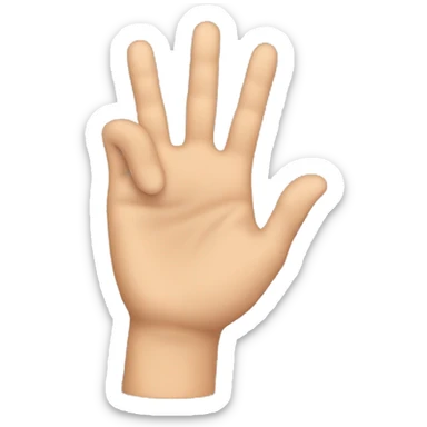 ASL this close hand sign sticker