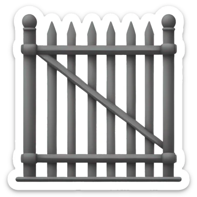 create an emoji in black and white representing a veranda(Balcony). Make it plain and simple without much detail. Make its fence as Glass balustrade. sticker