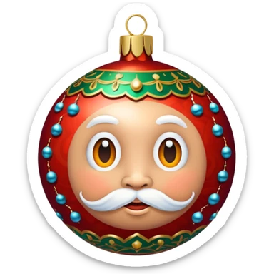 Christmas Baubles personified sticker