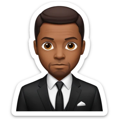 Keith Sweat (b.1961) with dark brown hair sticker