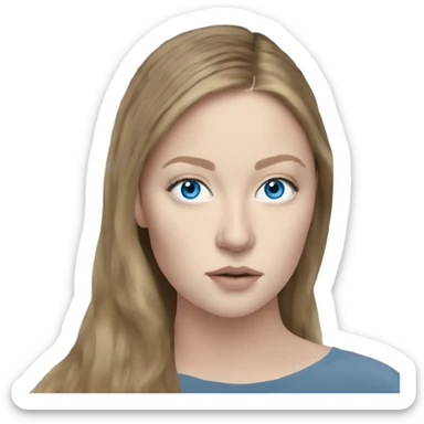 anna delvey blue eyes  sticker