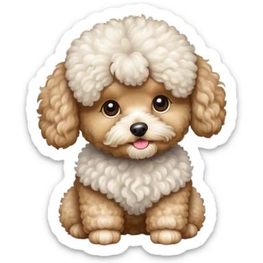 toy poodle sticker