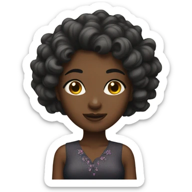 Pretty black lady  sticker