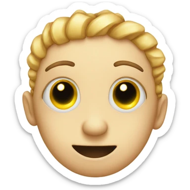 a smiley face with eyelashes so it looks cute  sticker