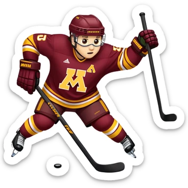Minnesota gophers hockey  sticker