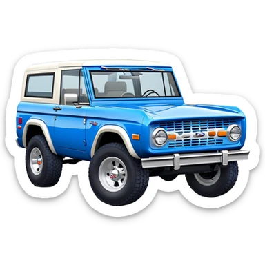 Ford Bronco - Ford (Model Year: 2021) (Iconic colour: Blue) sticker