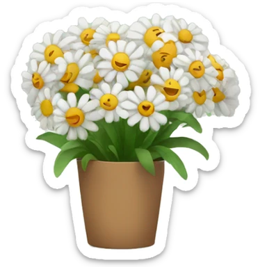 Giving flowers sticker