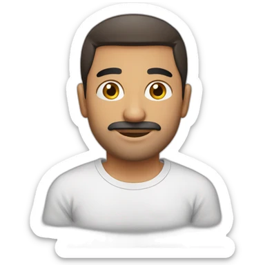 Armenian guy with a T-shirt sticker