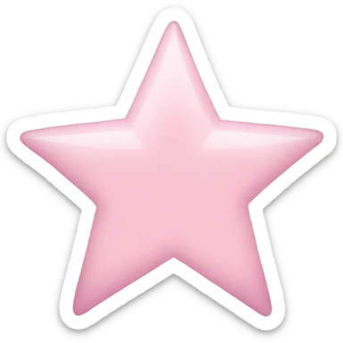 light pink star sticker