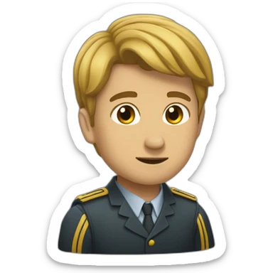 un jeune homme qui tombe sticker