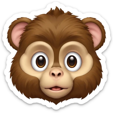 rookie monkeys puppy head sticker